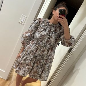 Leopard print oversized sea dress